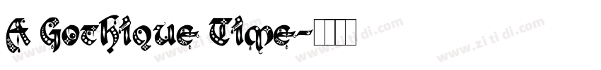 A Gothique Time字体转换
